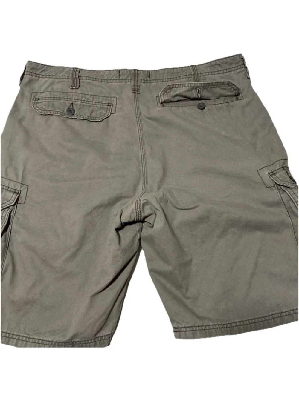 Lot of 2 Lee Men's Wyoming Cargo Shorts Size 38 Gray Vapor Cotton Utility Work